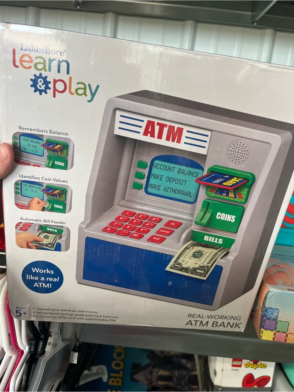New Lakeshore Play & Learn ATM for Kids